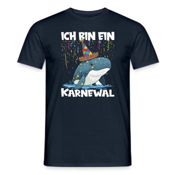 Karneval Kostüm Fasching Fastnacht - Männer T-Shirt - Navy - Vorne - AI Model Male 178 light (178cm)