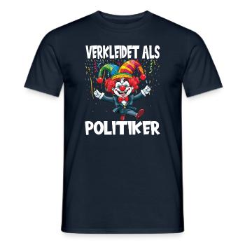 Karneval Kostüm Fasching Fastnacht - Männer T-Shirt - Navy - Vorne - AI Model Male 178 light (178cm)