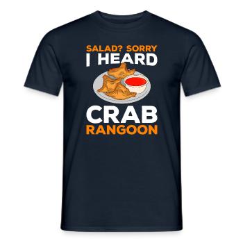 Crab Rangoon Asia Food - Männer T-Shirt - Navy - Vorne - AI Model Male 178 light (178cm)