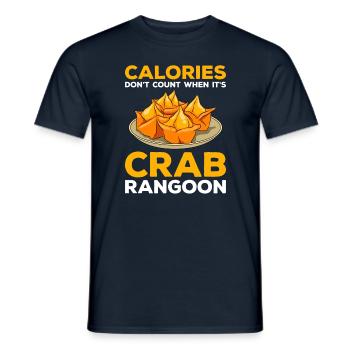 Crab Rangoon Asia Food - Männer T-Shirt - Navy - Vorne - AI Model Male 178 light (178cm)