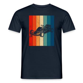 Go Kart Kart Driver Go Kart Racing - Men's T-Shirt - navy - Front - AI Model Male 178 light (178cm)