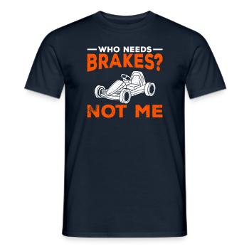Go Kart Kart Driver Go Kart Racing - Men's T-Shirt - navy - Front - AI Model Male 178 light (178cm)