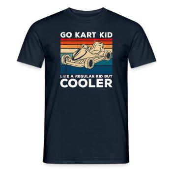 Go Kart Kart Driver Go Kart Racing - Men's T-Shirt - navy - Front - AI Model Male 178 light (178cm)