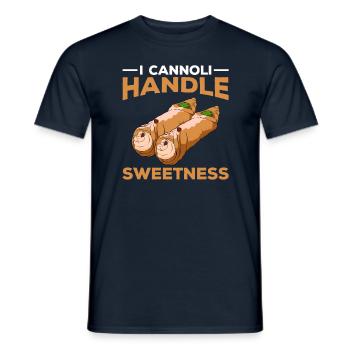 Cannoli Cannolo - Men's T-Shirt - navy - Front - AI Model Male 178 light (178cm)