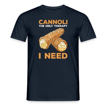 Cannoli Cannolo - Men's T-Shirt - navy - Front - AI Model Male 178 light (178cm)