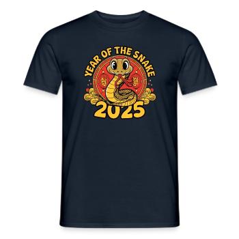 Année Chinoise 2025 Année du Serpent - T-shirt homme - marine - Devant - AI Model Male 178 light (178cm)