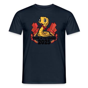 Chinesisches Jahr 2025 Jahr der Schlange - Männer T-Shirt - Navy - Vorne - AI Model Male 178 light (178cm)