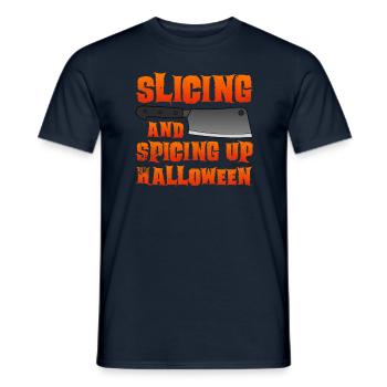 Halloween Butcher Halloween Butcher - Men's T-Shirt - navy - Front - AI Model Male 178 light (178cm)
