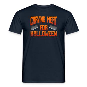 Halloween Butcher Halloween Butcher - Men's T-Shirt - navy - Front - AI Model Male 178 light (178cm)