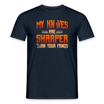 Boucherie d'Halloween Boucherie d'Halloween - T-shirt homme - marine - Devant - AI Model Male 178 light (178cm)