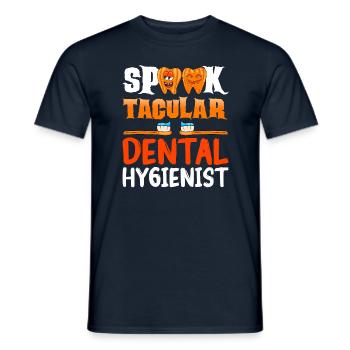 Dentiste Halloween assistant dentaire - T-shirt homme - marine - Devant - AI Model Male 178 light (178cm)