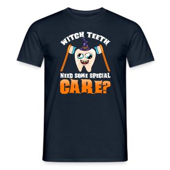 Dentiste Halloween assistant dentaire - T-shirt homme - marine - Devant - AI Model Male 178 light (178cm)