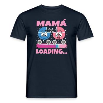scMama 2024 Expectant Mother Pregnancy - Men's T-Shirt - navy - Front - AI Model Male 178 light (178cm)