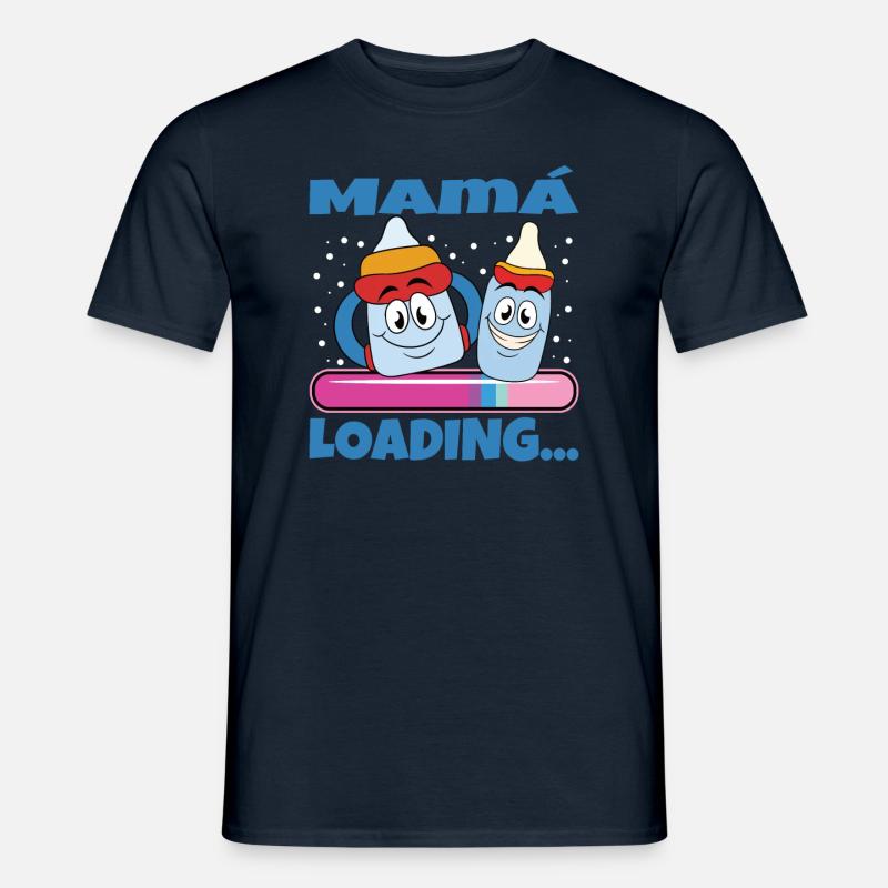 Mama 2024 Werdende Mutter Schwangerschaft - Männer T-Shirt - Navy