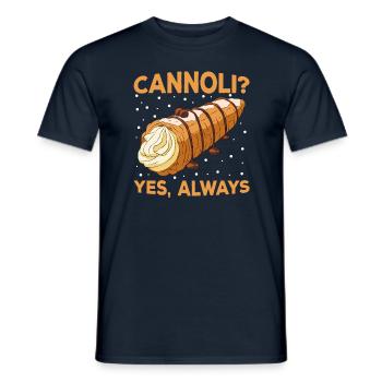 Cannoli Cannolo - Men's T-Shirt - navy - Front - AI Model Male 178 light (178cm)