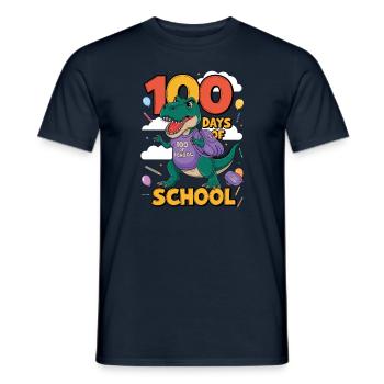 100th Day Of School 100 Day Of School Kids - Men's T-Shirt - navy - Front - AI Model Male 178 light (178cm)