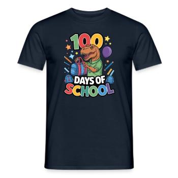 100th Day Of School 100 Day Of School Kids - Men's T-Shirt - navy - Front - AI Model Male 178 light (178cm)