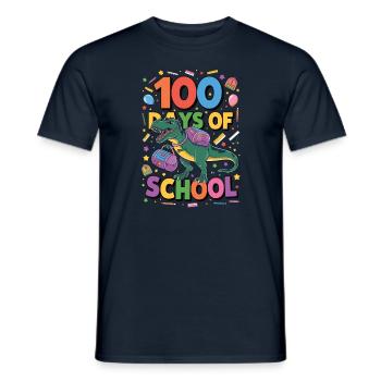 100th Day Of School 100 Day Of School Kids - Men's T-Shirt - navy - Front - AI Model Male 178 light (178cm)