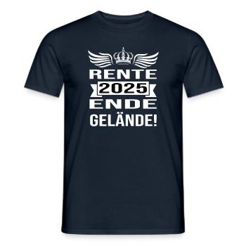 Pension 2025 Pensioner 2025 Pension 2025 - Men's T-Shirt - navy - Front - AI Model Male 178 light (178cm)