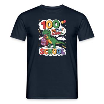 100th Day Of School 100 Day Of School Kids - Men's T-Shirt - navy - Front - AI Model Male 178 light (178cm)