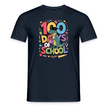 100th Day Of School 100 Day Of School Kids - Men's T-Shirt - navy - Front - AI Model Male 178 light (178cm)