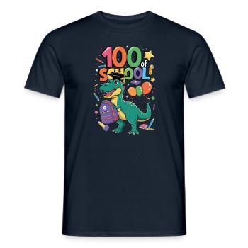 100th Day Of School 100 Day Of School Kids - Men's T-Shirt - navy - Front - AI Model Male 178 light (178cm)