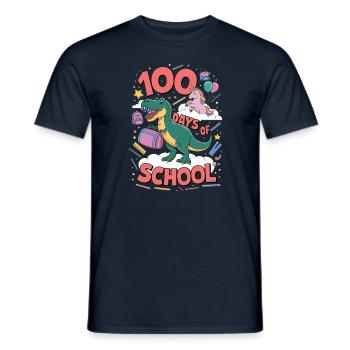100th Day Of School 100 Day Of School Kids - Men's T-Shirt - navy - Front - AI Model Male 178 light (178cm)