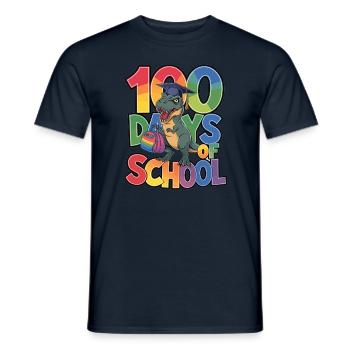 100th Day Of School 100 Day Of School Kids - Men's T-Shirt - navy - Front - AI Model Male 178 light (178cm)