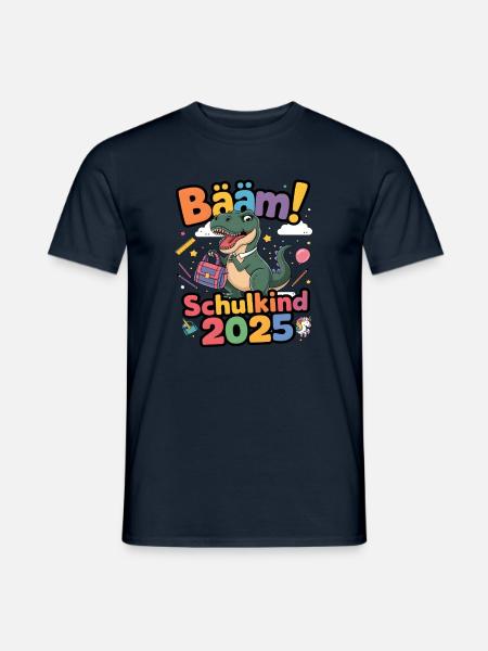 Schulkind 2025 Einschulung Schulanfang - Männer T-Shirt - Navy