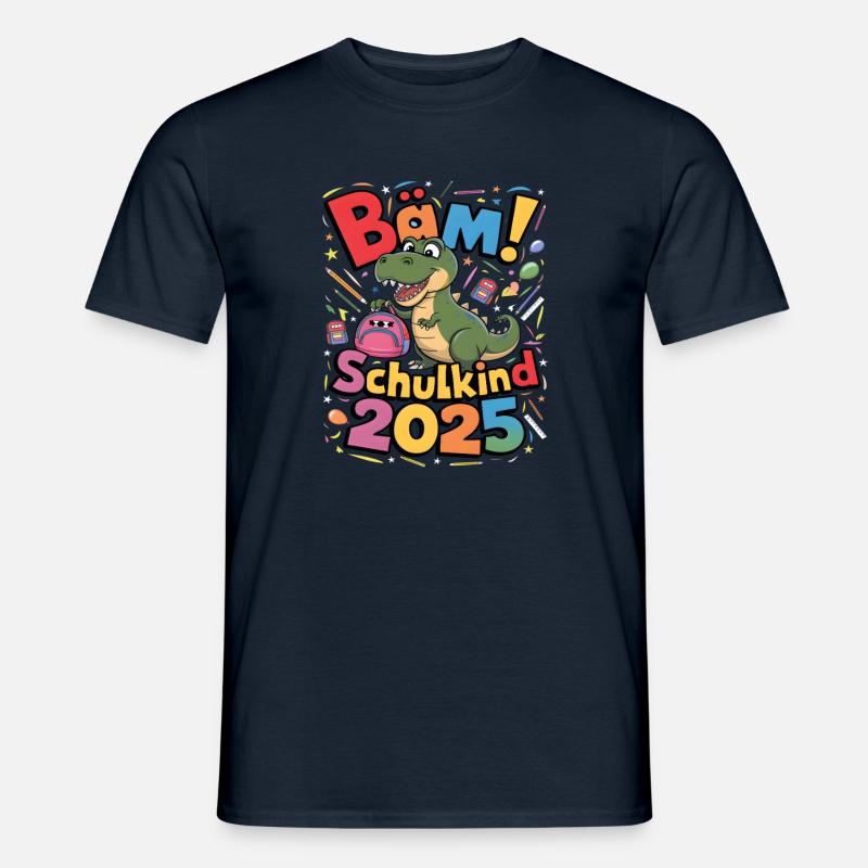 Schulkind 2025 Einschulung Schulanfang - Männer T-Shirt - Navy