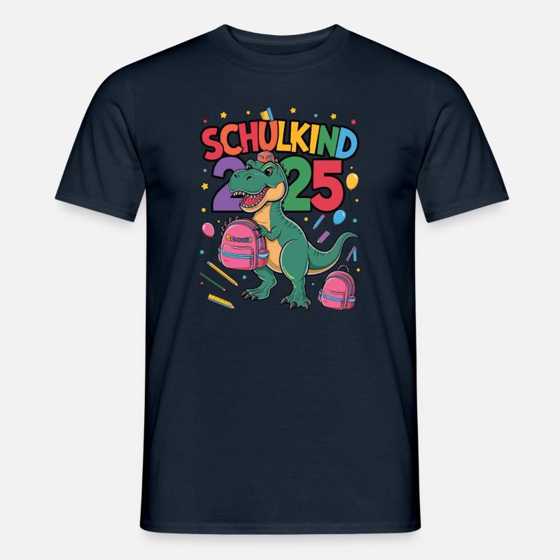 Schulkind 2025 Einschulung Schulanfang - Männer T-Shirt - Navy