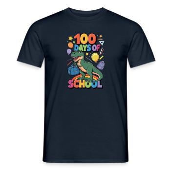 100th Day Of School 100 Day Of School Kids - Men's T-Shirt - navy - Front - AI Model Male 178 light (178cm)