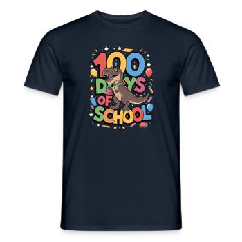 100th Day Of School 100 Day Of School Kids - Men's T-Shirt - navy - Front - AI Model Male 178 light (178cm)