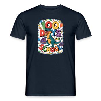 100th Day Of School 100 Day Of School Kids - Men's T-Shirt - navy - Front - AI Model Male 178 light (178cm)