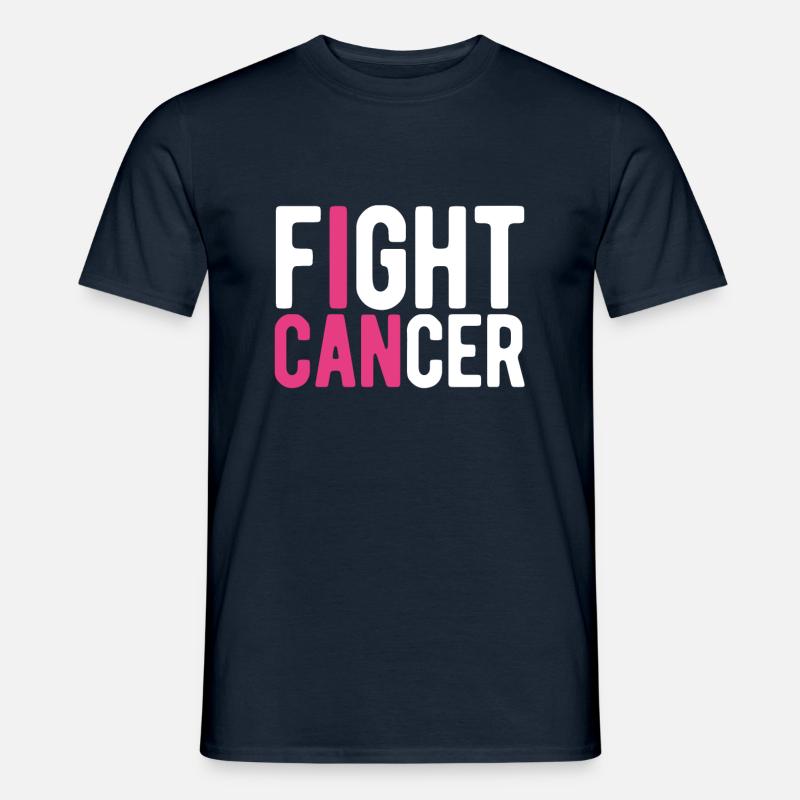 Krebs bekämpfen - Männer T-Shirt - Navy
