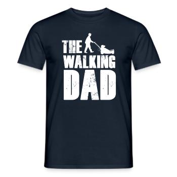 Funny The walking dad lawn mower shirt - Men's T-Shirt - navy - Front - AI Model Male 178 light (178cm)