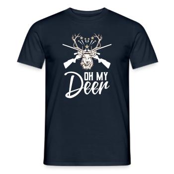 Hunter - Men's T-Shirt - navy - Front - AI Model Male 178 light (178cm)