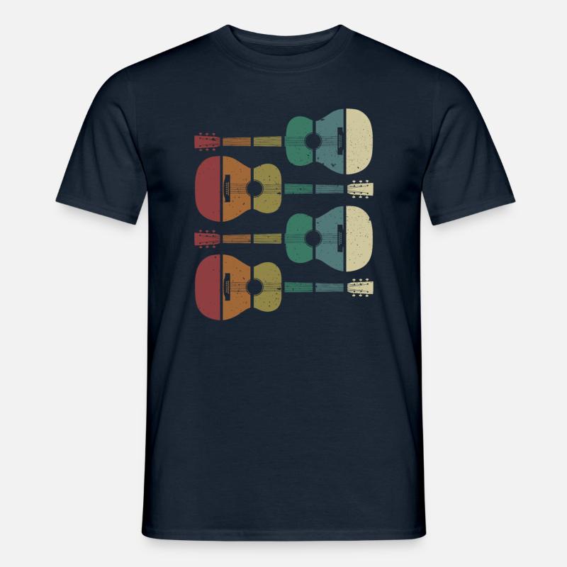 Gitarren - Männer T-Shirt - Navy