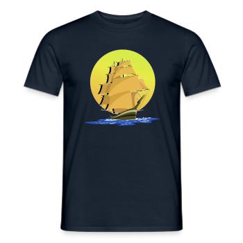Schifffahrt - Männer T-Shirt - Navy - Vorne - AI Model Male 178 light (178cm)