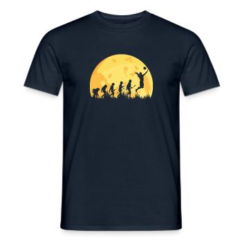 Evolution Volleyball Volleyballerin - Männer T-Shirt - Navy - Vorne - AI Model Male 178 light (178cm)