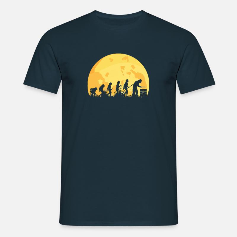 Evolution Imker Bienenzucht - Männer T-Shirt - Navy