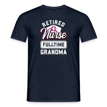 Krankenschwester Ruhestand Rente 2022 - Männer T-Shirt - Navy - Vorne - AI Model Male 178 light (178cm)
