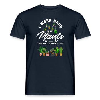 Jardinier amateur Jardinier - T-shirt homme - marine - Devant - AI Model Male 178 light (178cm)