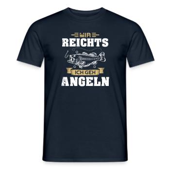 Angel Angler Saying - Men's T-Shirt - navy - Front - AI Model Male 178 light (178cm)