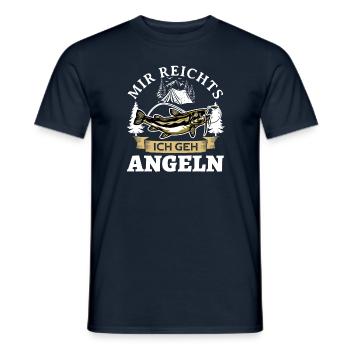 Assez pour moi je vais à la pêche - T-shirt homme - marine - Devant - AI Model Male 178 light (178cm)