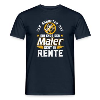 Rente Maler - Männer T-Shirt - Navy - Vorne - AI Model Male 178 light (178cm)