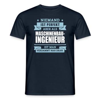Maschinenbauingenieur - Männer T-Shirt - Navy - Vorne - AI Model Male 178 light (178cm)