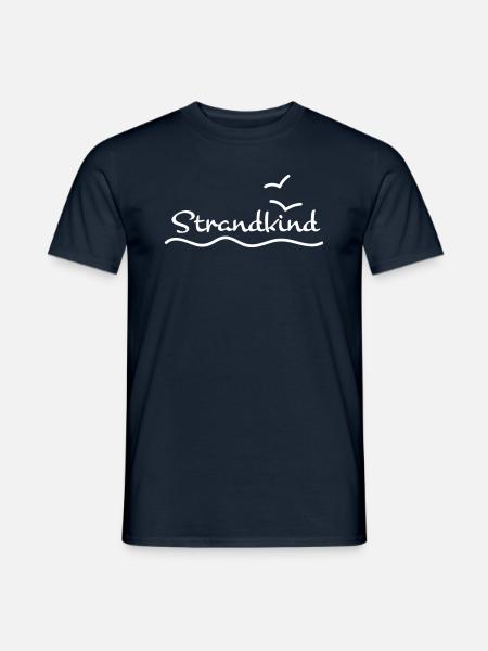 Meer Strand und Möwen - Männer T-Shirt - Navy