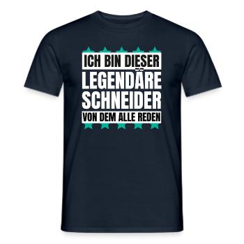 Ich bin dieser legendäre Schneider - Männer T-Shirt - Navy - Vorne - AI Model Male 178 light (178cm)