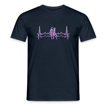 Dancing ECG Dance School Dancers - Men's T-Shirt - navy - Front - AI Model Male 178 light (178cm)